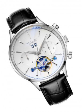 Men's Leather Chronograph Watch LEN67907
