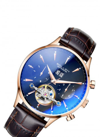 Men's Leather Chronograph Watch LEN67908