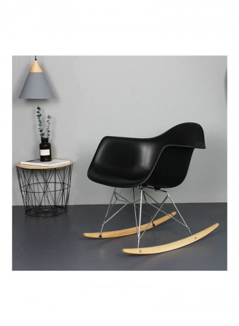 Armrest Rocking Chair Black