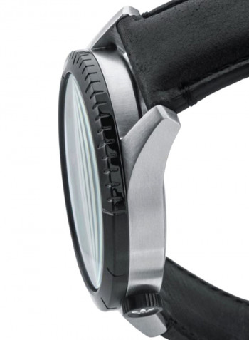 Men's Leather Analog Watch Z06-2960-00