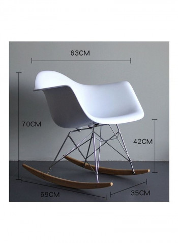Armrest Rocking Chair White