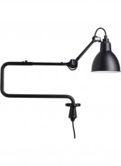 Classic Adjustable Long Swing Arm Wall Light Black