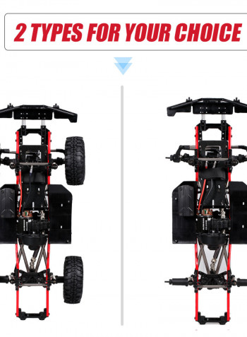 A2X-313C RC Car Chassis 275mm/10.8inch Wheelbase Chassis Frame 540 35T Motor 43cm