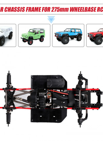 A2X-313C RC Car Chassis 275mm/10.8inch Wheelbase Chassis Frame 540 35T Motor 43cm