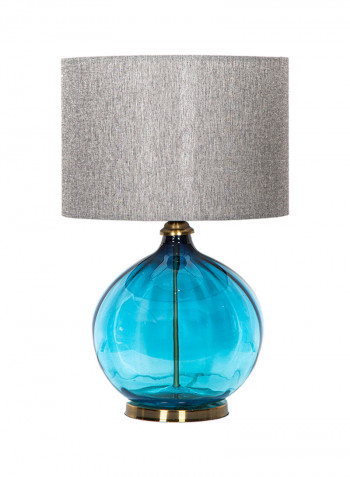 Handmade Table Lamp Featuring Glasswork Marlin Blue 56cm