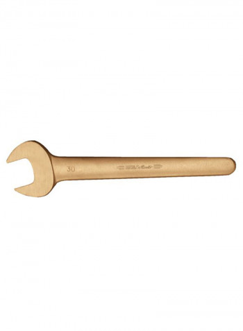 Single Ended Open Jaw Spanner Gold 55millimeter