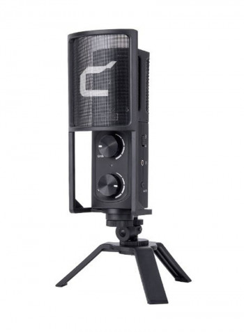 Professional Desktop USB Cardioid Condenser Microphone Kit DD1344 Black