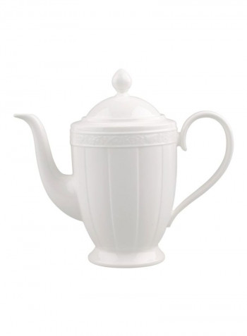 White Pearl Coffee Pot White 1.3L