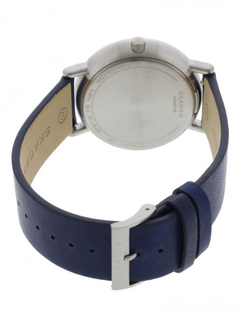 Men's Leather Analog Watch SKW6451