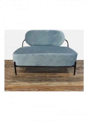 2-Seater Sofa Blue 81x115cm