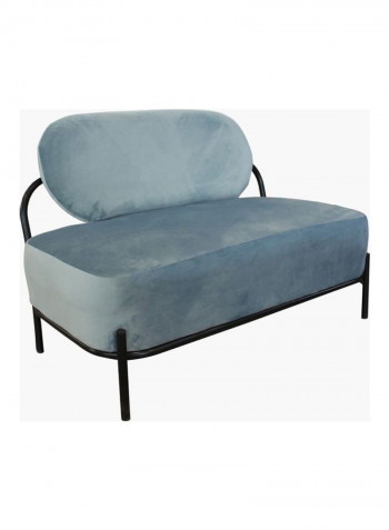 2-Seater Sofa Blue 81x115cm