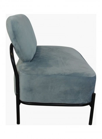 2-Seater Sofa Blue 81x115cm
