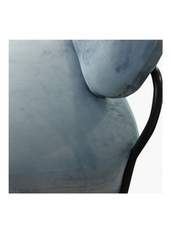 2-Seater Sofa Blue 81x115cm