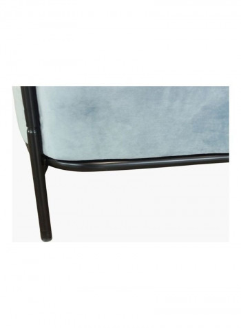 2-Seater Sofa Blue 81x115cm