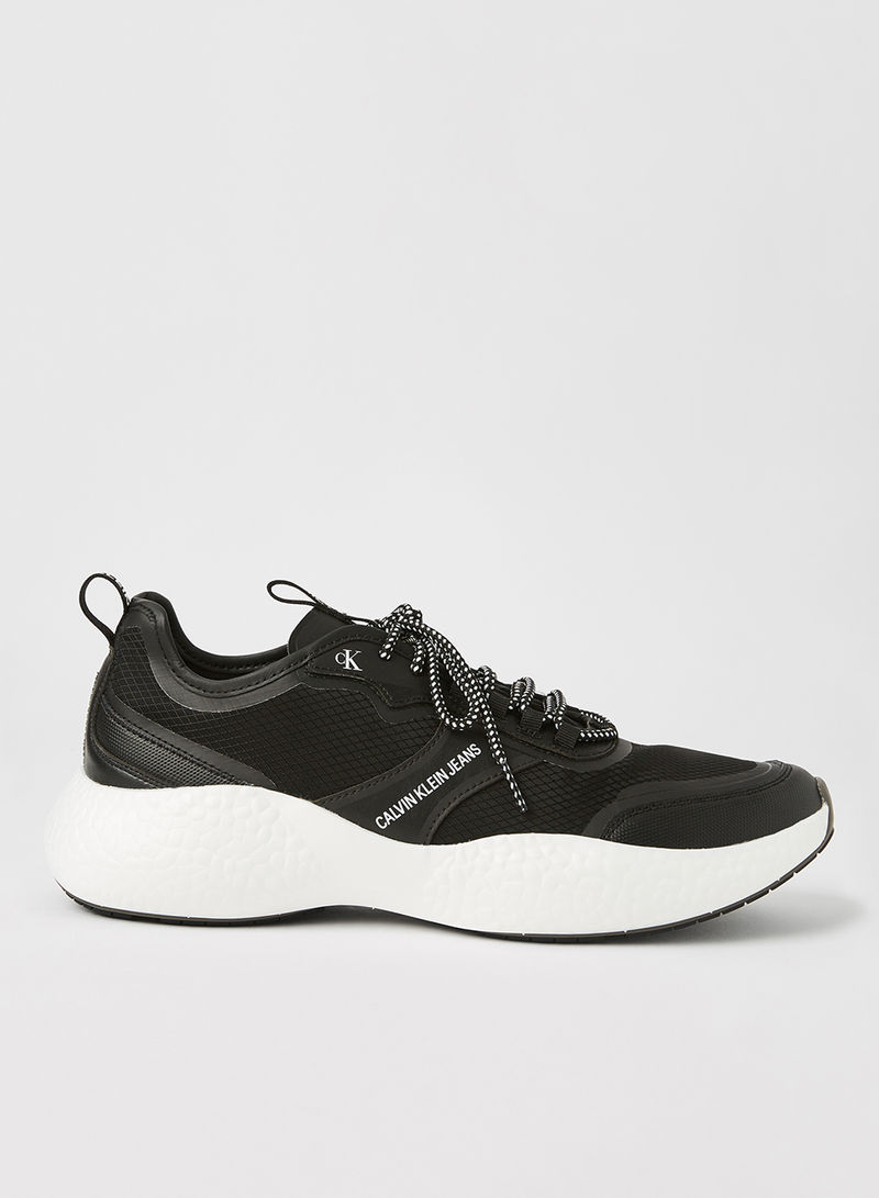 Lace-Up Chunky Sneakers Black