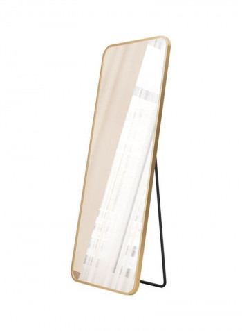 Dressing Mirror With Stand Holder Gold/Clear 150x40cm