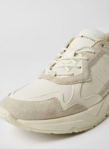 Premium Leather Sneakers Beige