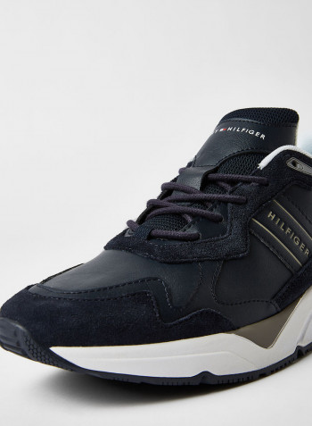 Premium Leather Sneakers Navy