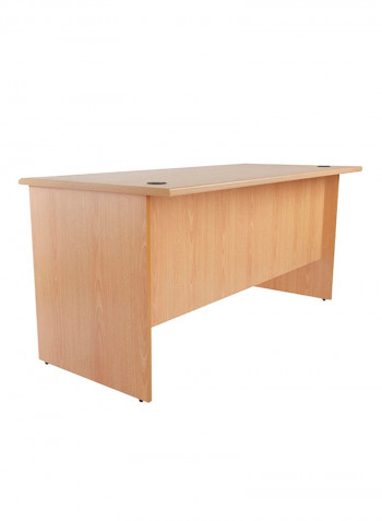 Bess Double Pedestal Desk Belgian Beech 160x75x74centimeter