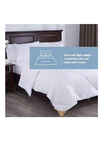 Cotton And Goose Down Comforter White 104x88inch
