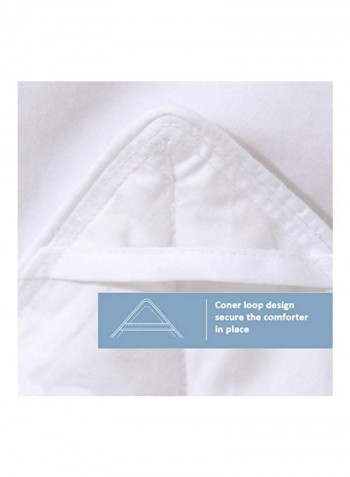 Cotton And Goose Down Comforter White 104x88inch