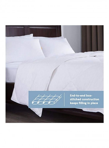 Cotton And Goose Down Comforter White 104x88inch