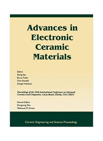 Advances In Electronic Ceramic Materials Paperback