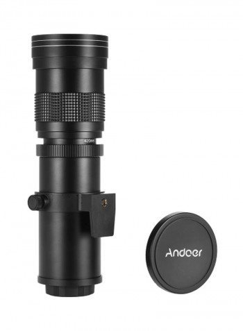 Super Telephoto Manual Zoom Lens With T-Mount Black