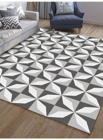 Geometric Print Simple Anti-Skidding Mat Multicolour 120(W)x180(L)centimeter