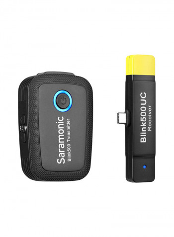 Blink 500 B5 Ultracompact 2.4 Ghz Wireless Clip-On Microphone USB-C Receiver Black