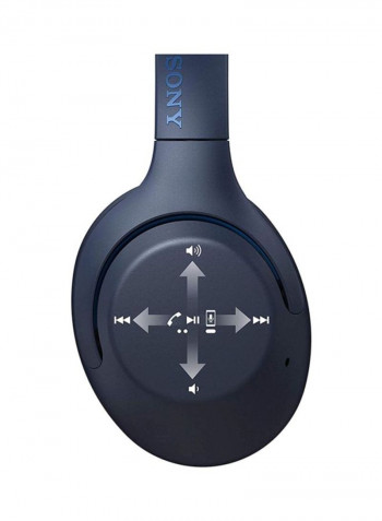 WH-XB900N Extra Bass Bluetooth Over-Ear Headphones With Mic Blue
