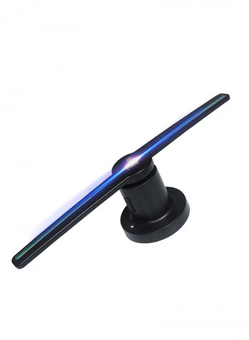 3D Holographic LED Fan Display Black 46x14x14centimeter