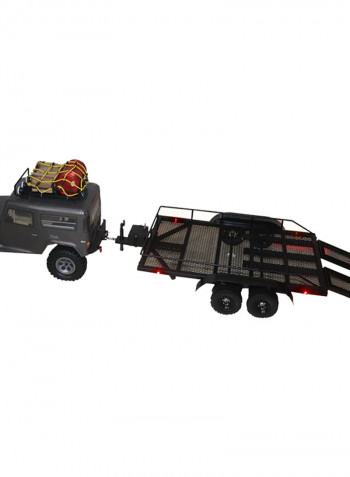 Metal Heavy-Duty Trailer Cargo Carrier Kit For 1/10 Traxxas HSP Redcat RC4WD Tamiya Axial SCX10 D90 HPI RC Crawler Car 52 X 9 X 28cm