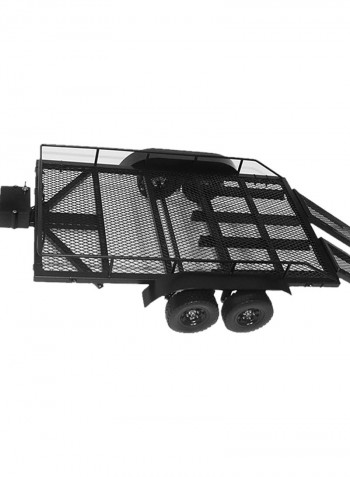 Metal Heavy-Duty Trailer Cargo Carrier Kit For 1/10 Traxxas HSP Redcat RC4WD Tamiya Axial SCX10 D90 HPI RC Crawler Car 52 X 9 X 28cm