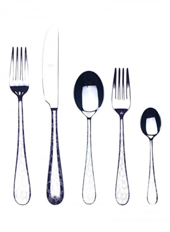 5-Piece Placing Setting Set Silver 9.8x1.3x2.9inch