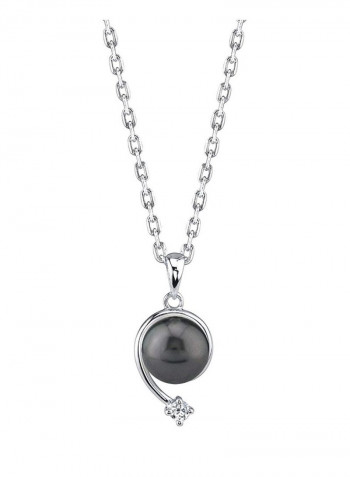 925 Sterling Silver Pendant Necklace With Pearl