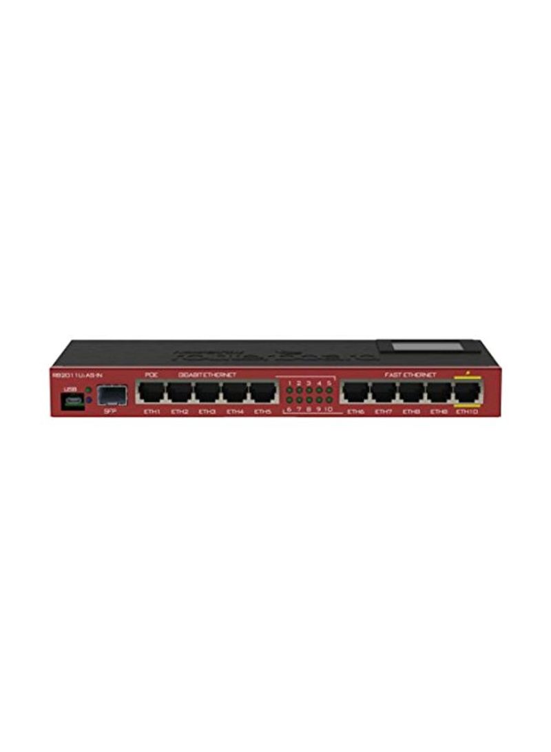 Ethernet LAN Router Black/Red