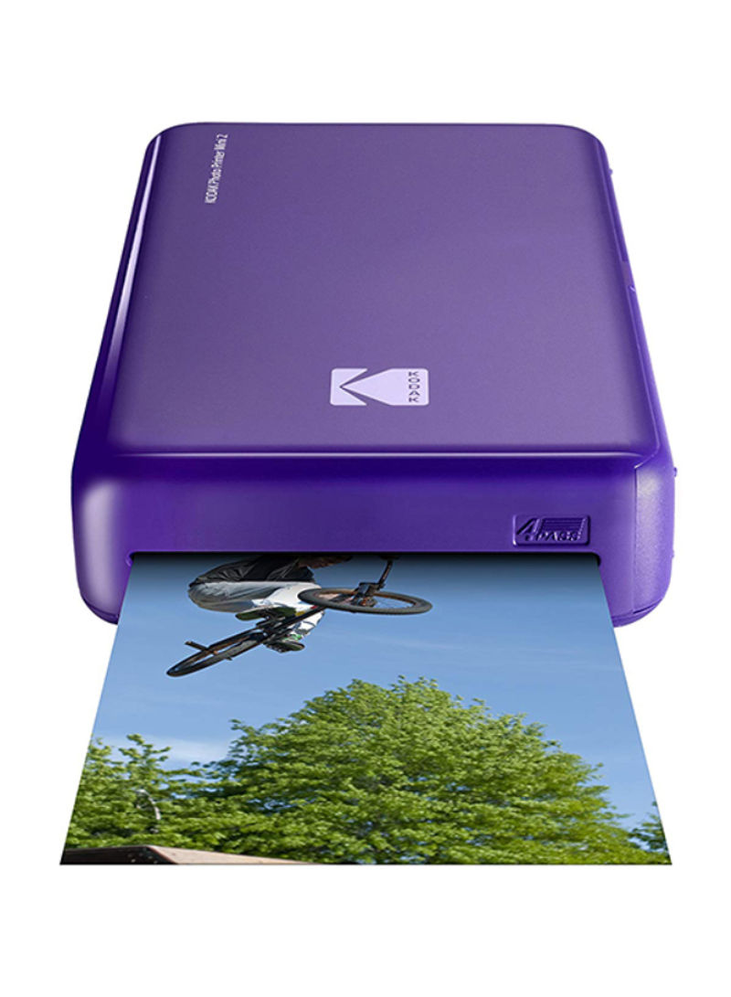 Mini 2 HD Wireless Instant Mobile Photo Printer Purple