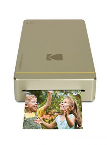 Mini Portable Mobile Instant Photo Printer 2.1x3.4inch Gold