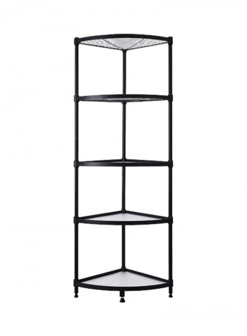 5-Tier Corner Rack Black