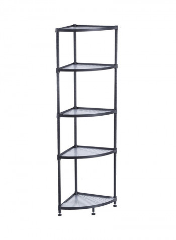 5-Tier Corner Rack Black