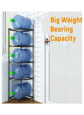 5-Tier Corner Rack Black