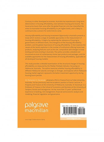 Housing Affordability And Housing Investment Opportunity In Australia Hardcover