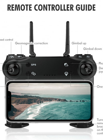 SG108 RC Drone Dual Camera 5G WiFi FPV GPS Optical Flow Positioning Gesture Quadcopter 28.5*10.5*20.5cm