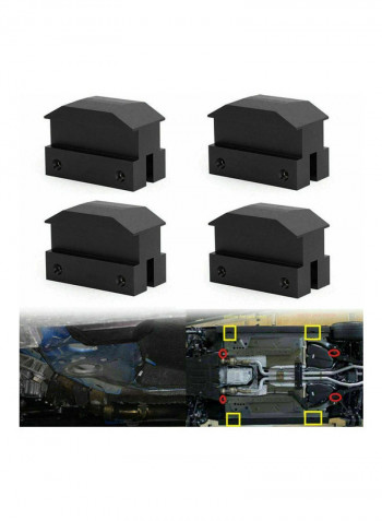 4-Piece Jack Lift Pad With Bag