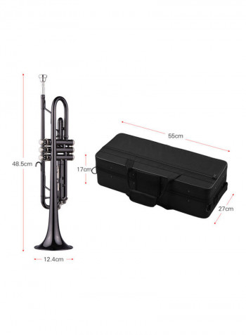 Brass Plated Trumpet Kit for Beginners