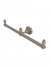 2-Arm Dottingham Collection Towel Holder Silver 15.5x2.9x3.5inch
