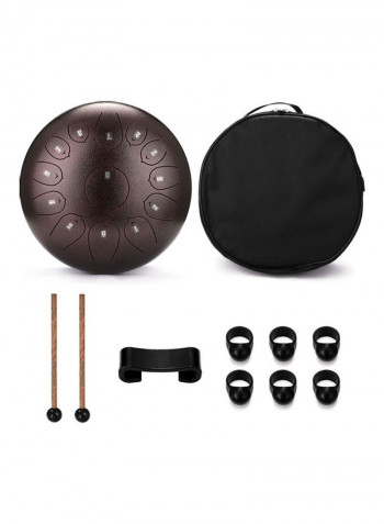 13-Tone Steel Tongue Drum Mini Hand Pan Drum With Drumstick Percussion