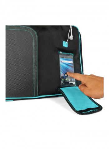 Pindar Carrying Bag For Fujitsu 15.6-Inch Laptop Aqua/Black