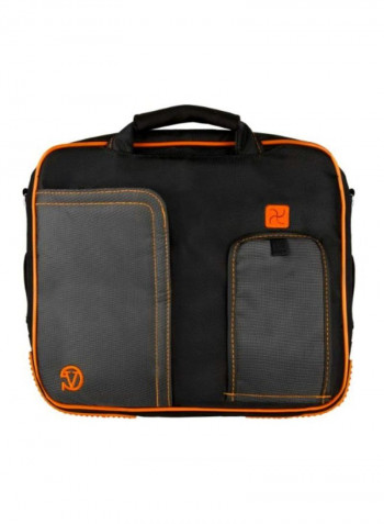 Pindar Carrying Bag For Fujitsu 15.6-Inch Laptop Black/Orange